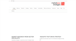 Desktop Screenshot of marketwisestrategies.com